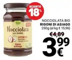 Supermercati Gulliver Nocciolata La Dark Rigoni di Asiago offerta
