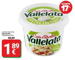 Supermercati Gulliver Cuor di Ricotta Vallelata offerta