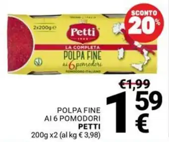 Polpa fine ai 6 pomodori Petti