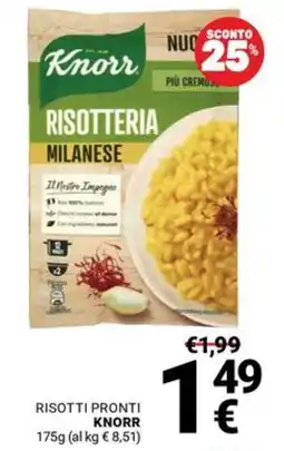 Supermercati Gulliver Risotteria Milanese Knorr offerta