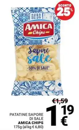 Supermercati Gulliver Patatine sapore di sale Amica Chips offerta