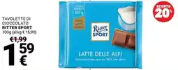 Supermercati Gulliver Tavolette di cioccolato Ritter Sport offerta