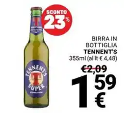 Supermercati Gulliver Birra in bottiglia Tennent's Super offerta