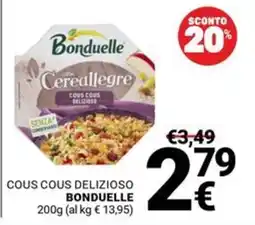 Supermercati Gulliver Cous cous delizioso Bonduelle offerta