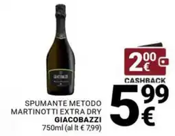 Supermercati Gulliver Spumante metodo martinotti extra dry giacobazzi offerta