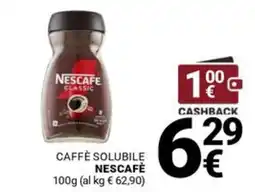Supermercati Gulliver Caffè solubile Nescafé Classic offerta