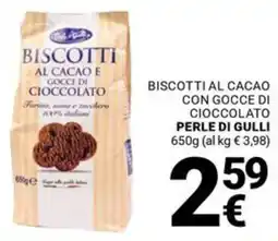 Supermercati Gulliver Biscotti al cacao e gocce di cioccolato offerta