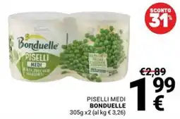 Supermercati Gulliver Piselli medi Bonduelle offerta