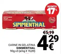 Supermercati Gulliver Carne in gelatina Simmenthal offerta