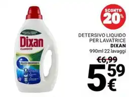 Supermercati Gulliver Detersivo liquido per lavatrice Dixan Classico offerta