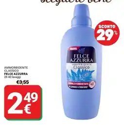 Supermercati Gulliver Ammorbidente classico Felce Azzurra offerta