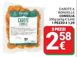 Supermercati Gulliver Carote a rondelle Consilia offerta