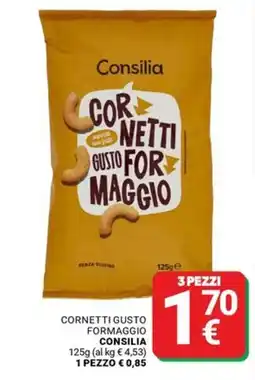 Supermercati Gulliver Cornetti gusto formaggio Consilia offerta