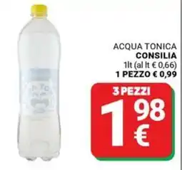 Supermercati Gulliver Acqua tonica Consilia offerta