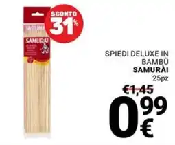 Supermercati Gulliver Spiedi deluxe in bambù samurài offerta
