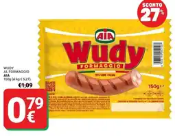 Supermercati Gulliver Wudy al formaggio AIA offerta