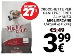 Supermercati Gulliver Crocchette per cani i preferiti al manzo Miglior cane offerta