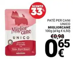 Supermercati Gulliver Paté per cani Unico MigliorCane offerta