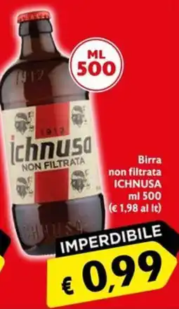 Eurospesa Birra non filtrata Ichnusa offerta