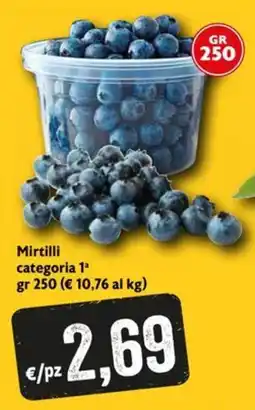 Eurospesa Mirtilli categoria 1ª offerta