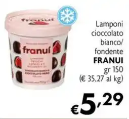 Eurospesa Lamponi cioccolato bianco/fondente FRANUI offerta