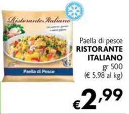 Eurospesa Paella di pesce Ristorante Italiano offerta