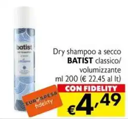 Eurospesa Dry shampoo a secco BATIST classico/volumizzante offerta