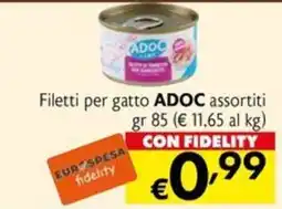 Eurospesa Filetti per gatto ADOC assortiti offerta