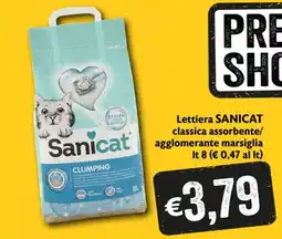 Eurospesa Lettiera SANICAT classica assorbente/agglomerante marsiglia offerta