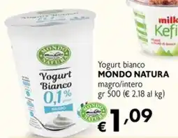 Eurospesa Yogurt bianco MONDO NATURA offerta