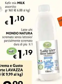 Eurospesa Latte UHT Senza Lattosio Mondo Natura offerta