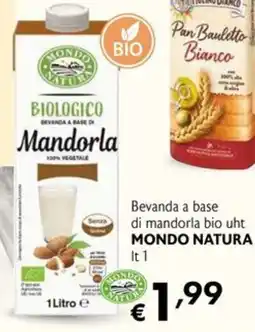 Eurospesa Beveranda a base di mandorla bio uht Mondo Natura offerta