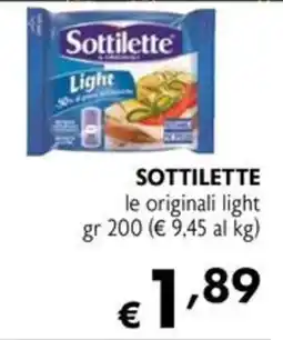 Eurospesa Sottilette le originali light offerta