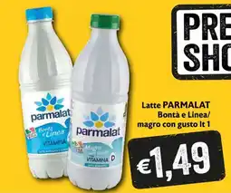 Eurospesa Latte Parmalat Bontà e Linea/ magro con gusto offerta