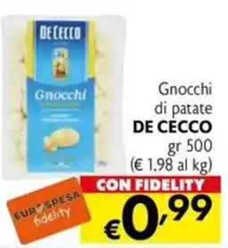 Eurospesa Gnocchi di patate De Cecco offerta