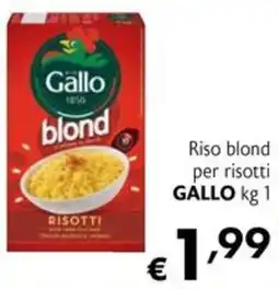 Eurospesa Riso blond per risotti Gallo offerta