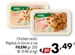 Eurospesa Chicken stick/ Pepitos in forno e via FILENI offerta