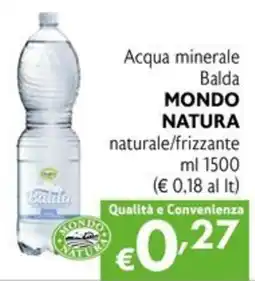 Eurospesa Acqua minerale Balda MONDO NATURA offerta