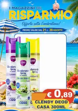 Magazzini del Risparmio Clendy deod casa offerta