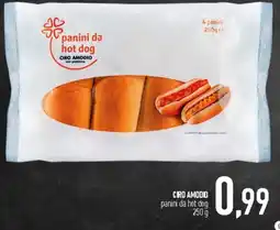 Ciro Amodio panini da hot dog Ciro Amodio offerta