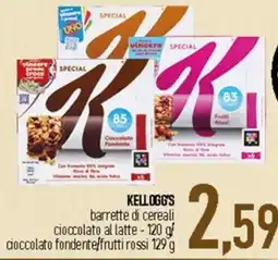 Ciro Amodio Kellogg's barrette di cereali cioccolato al latte offerta