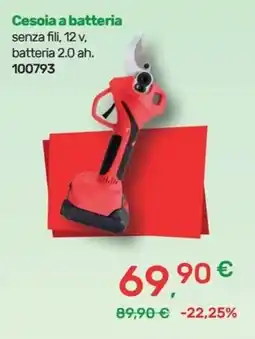 Bricoware Cesoia a batteria offerta