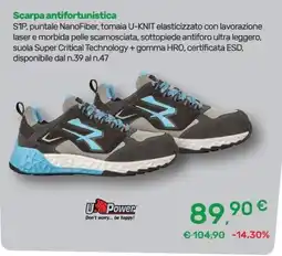 Bricoware Scarpa antifortunistica U Power offerta