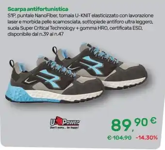 Scarpa antifortunistica U Power
