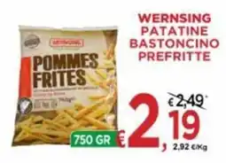 Jero Market Wernsing patatine bastoncino prefritte offerta
