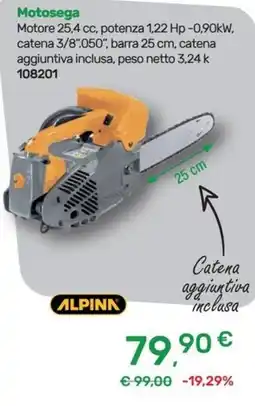 Bricoware Motosega Alpink offerta