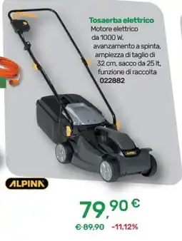 Bricoware Tosaerba elettrico Alpink offerta
