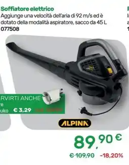 Bricoware Soffiatore elettrico Alpink offerta