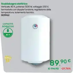 Bricoware Scaldabagno elettrico Brainn offerta