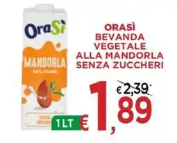 Jero Market OraSi bevanda vegetale alla mandorla senza zuccheri offerta